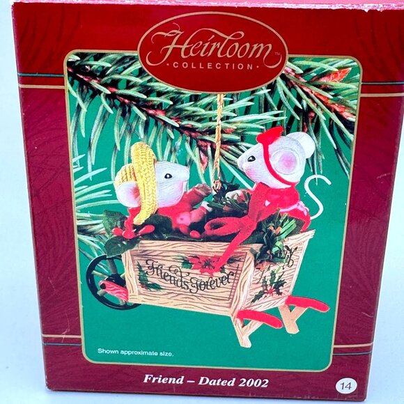 Carlton Cards Heirloom Collection 2002 Friends Ornament Vintage - Picture 3 of 13